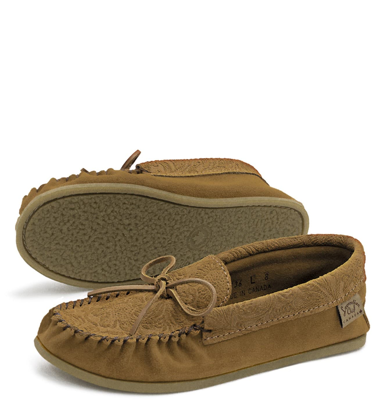 Mocassins Roots, Lacé Simple, Sem. Int. Crepex naturel