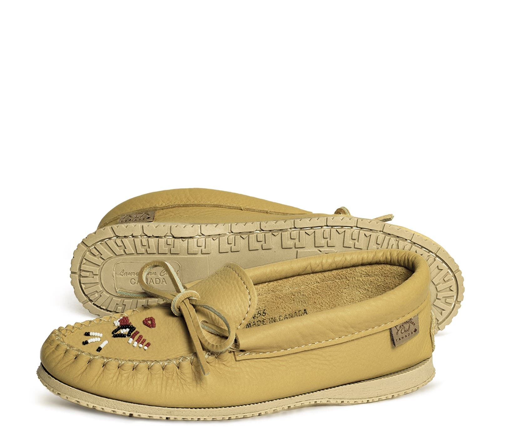 Mocassins, Perlé, Semelle Indienne