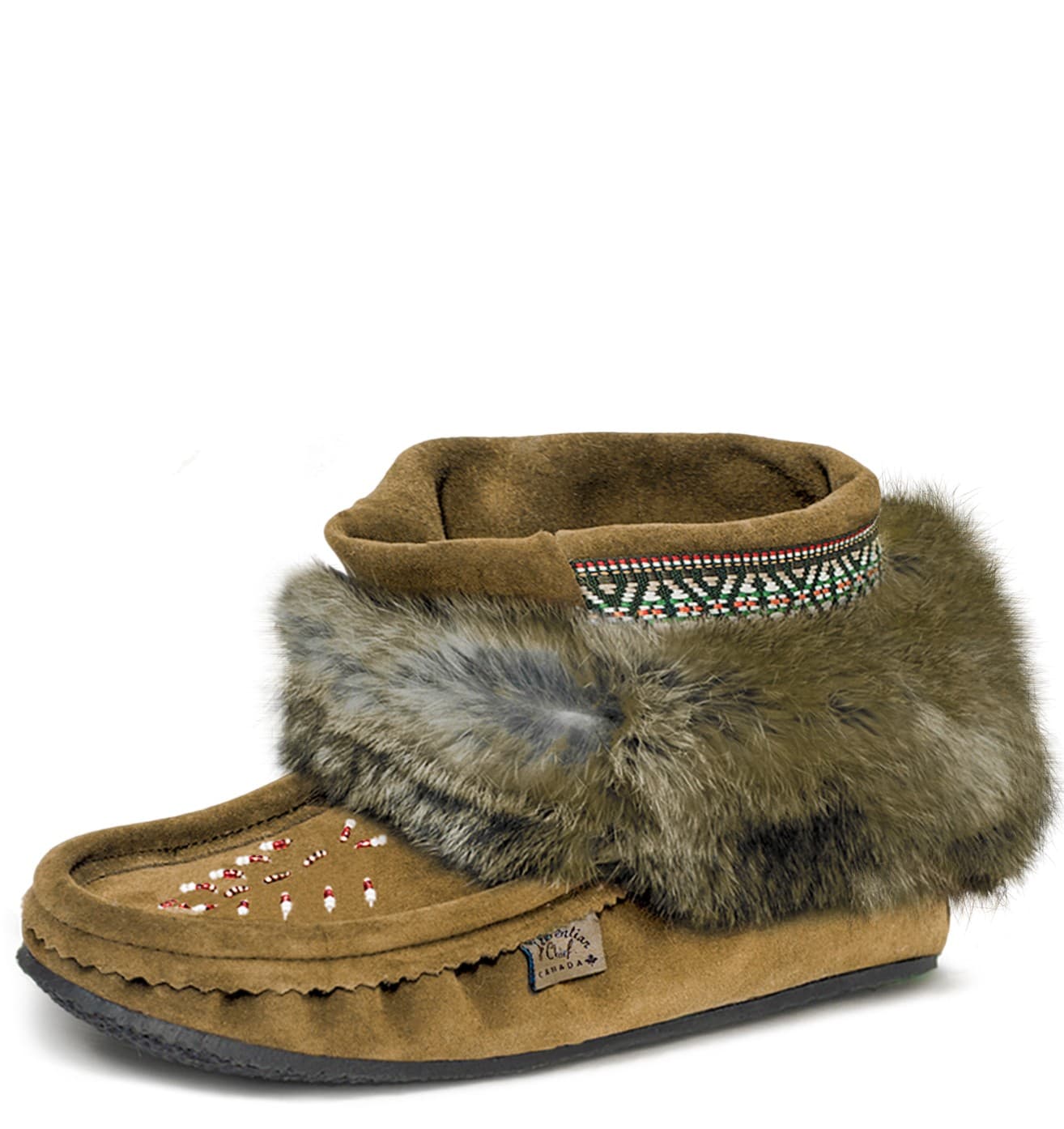 Nuka, 6, lined, top beaded, crepex black sole