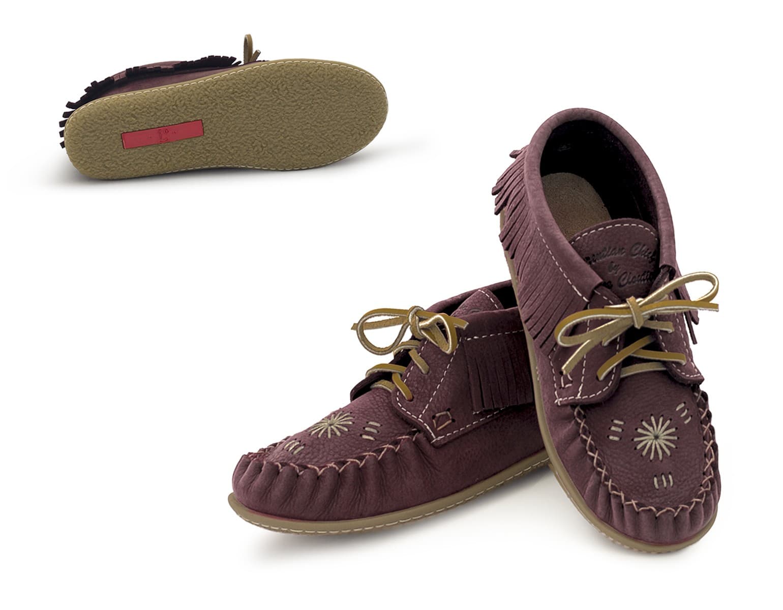 Ankle Boot, Insole, Inca Embroidery, Nat. Rubber Sole